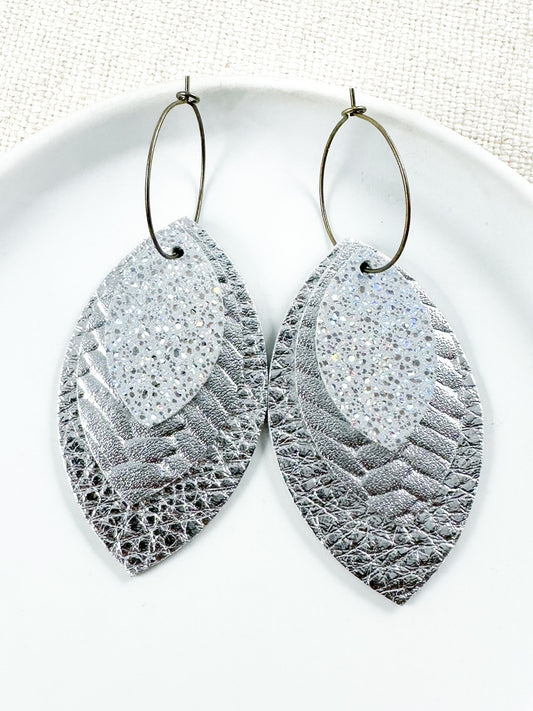 Silver Shimmer Earrings