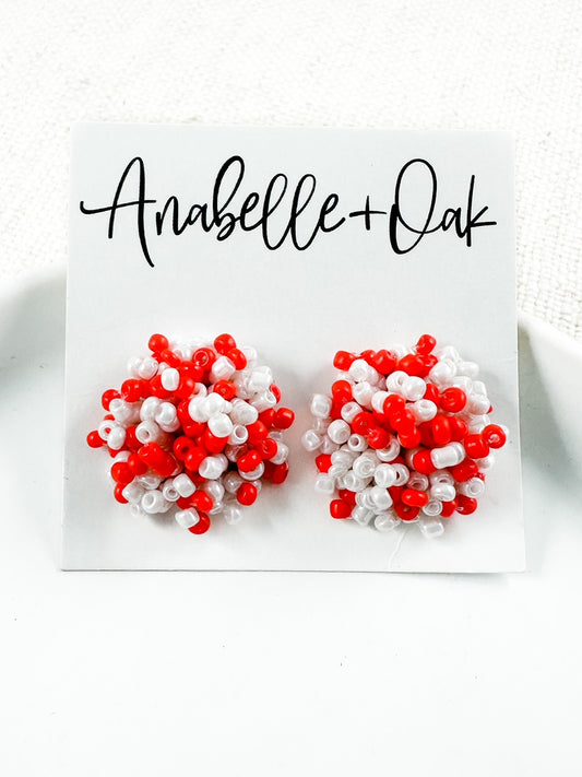 Practically Perfect Studs, Red & White