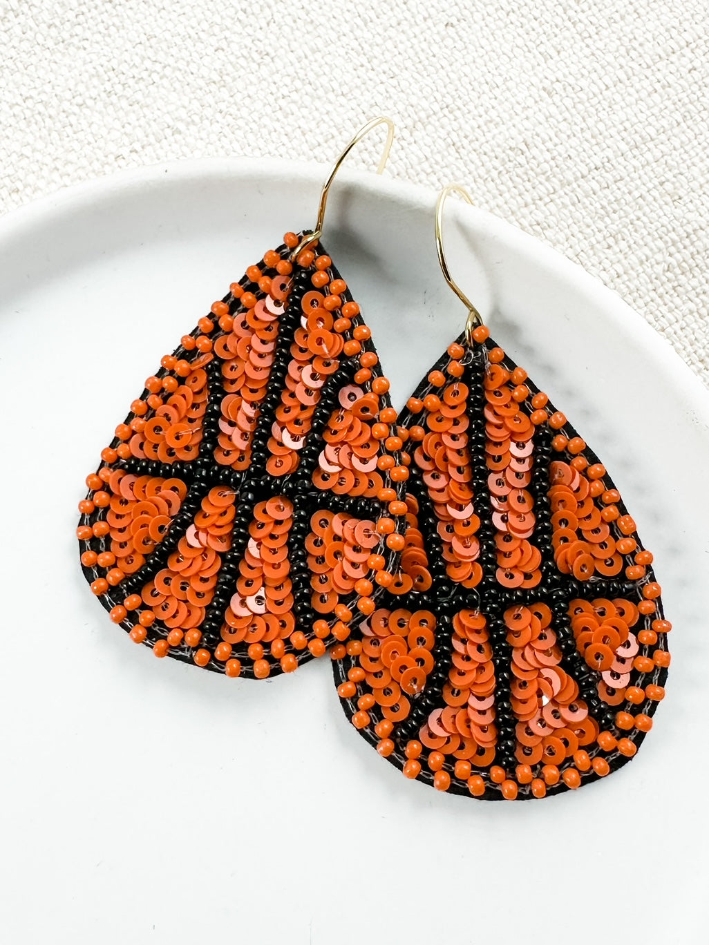 Basketball & Sequin Earrings