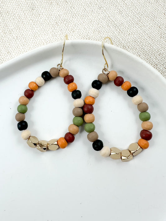 Wanderwood Earrings, Dark Multi