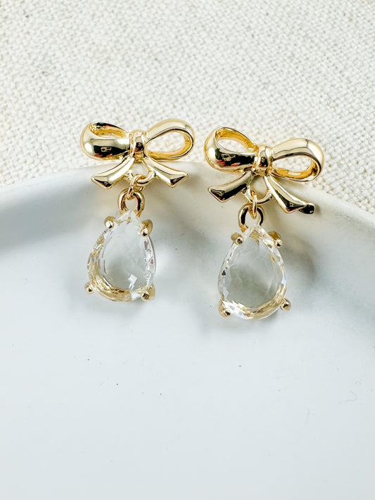 Juliette Crystal Earrings, Clear