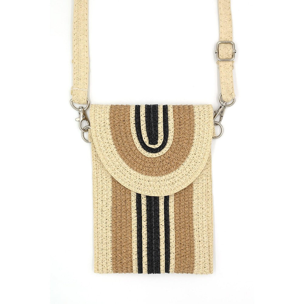 Woven Stripes Crossbody Bag