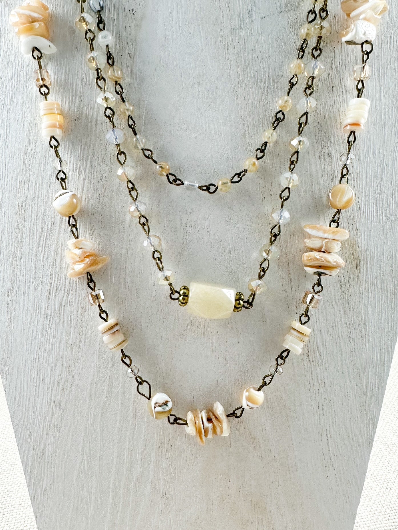 Pebble Serenade Necklace, Ivory