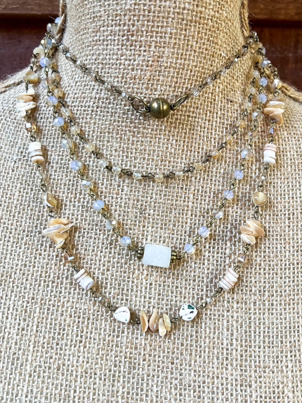 Pebble Serenade Necklace, Ivory