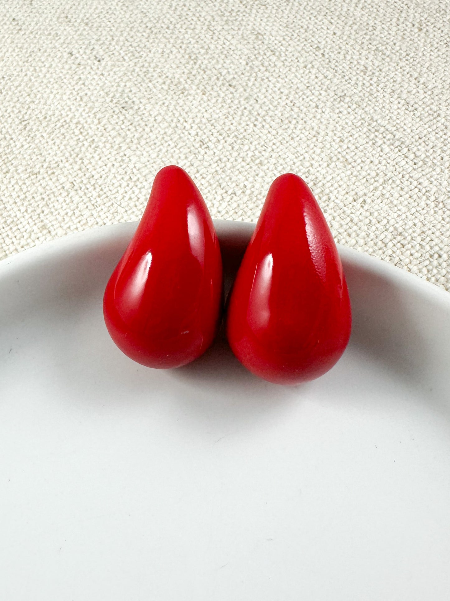 Above and Beyond Earrings, Red