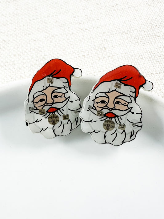 Ole Saint Nick Studs, LIGHT UP