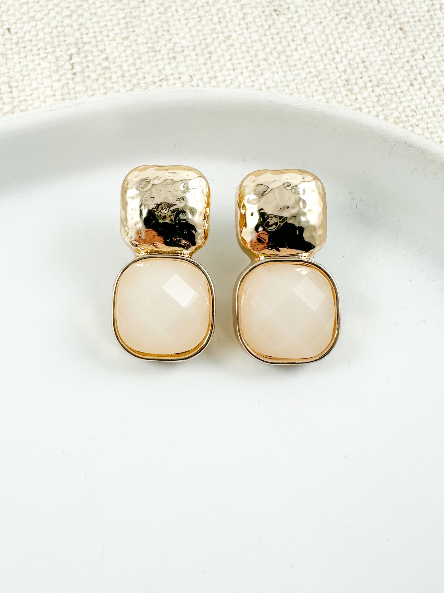 Solara Luxe Earrings, Ivory