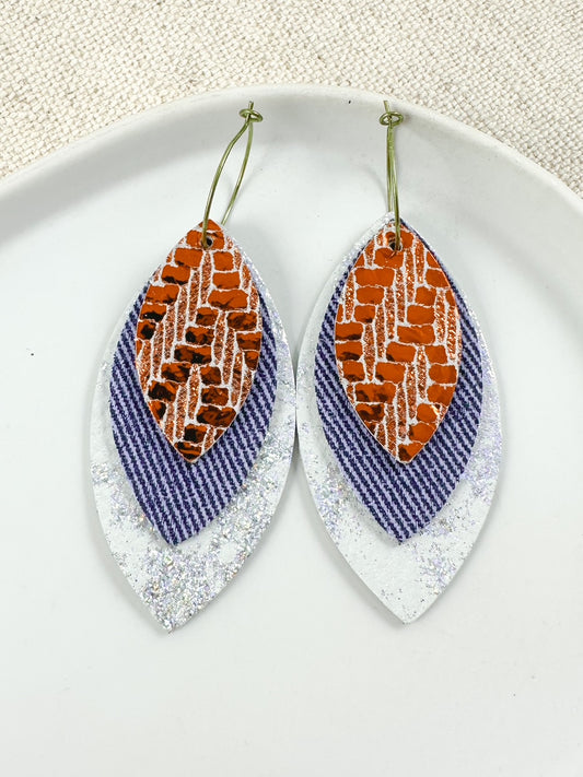 Denim Sparkle Earrings