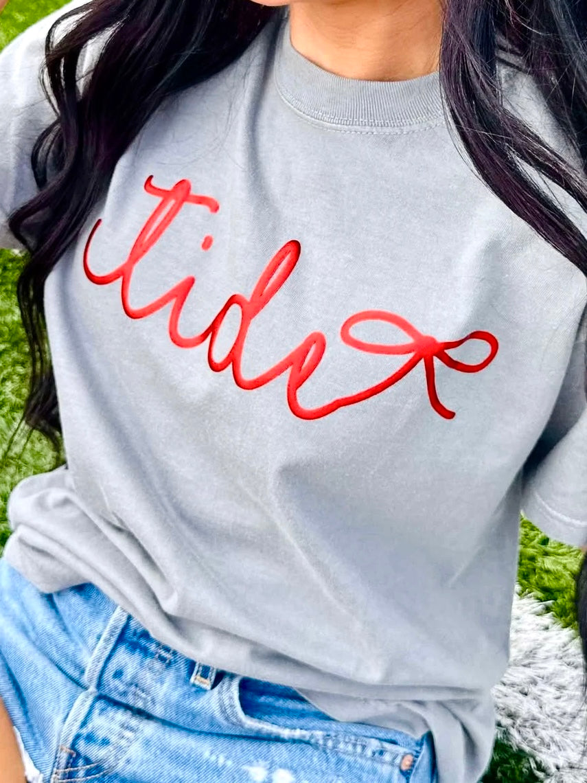 Tailgate Bow Tee--CUSTOMIZEABLE, PREORDER