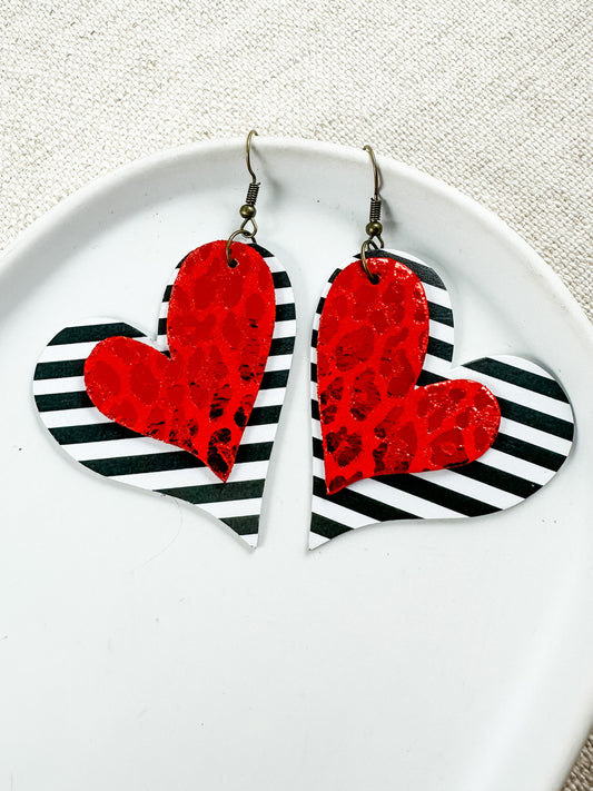 All the Love Earrings, Red