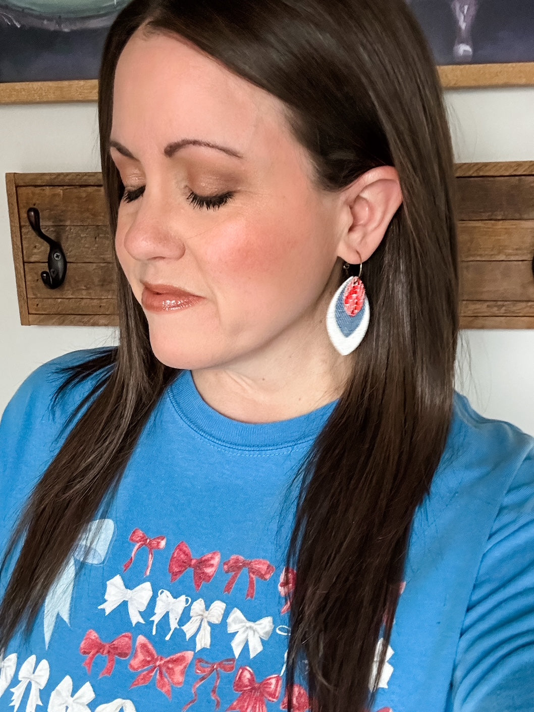 Denim Sparkle Earrings