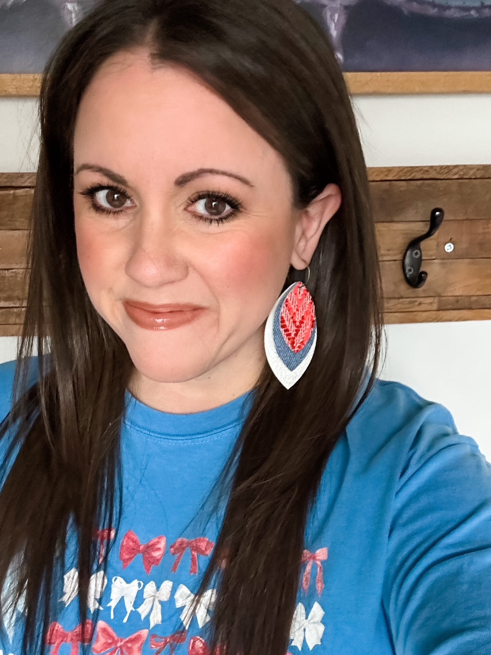 Denim Sparkle Earrings