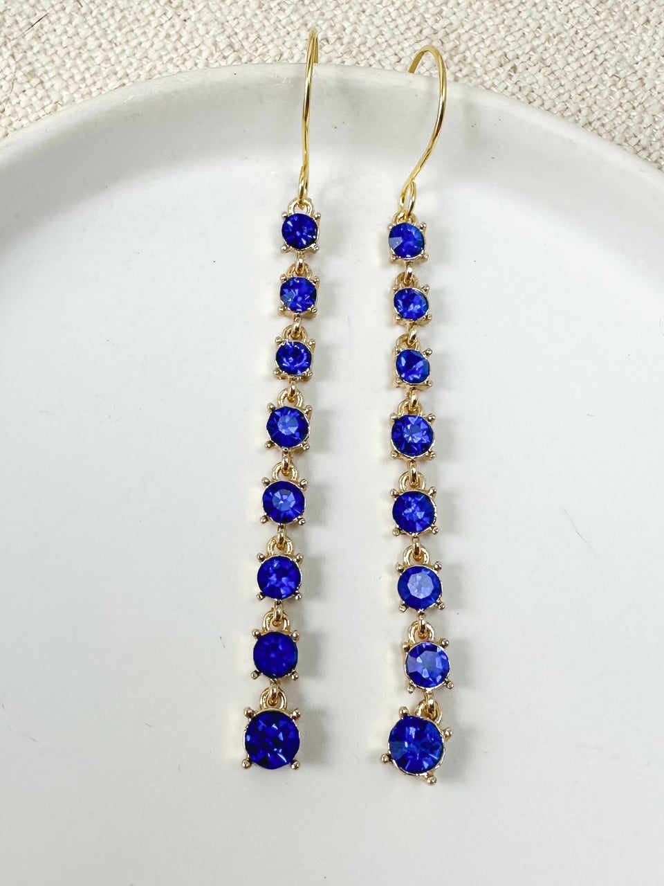 Aurora Strand Earrings, Royal Blue