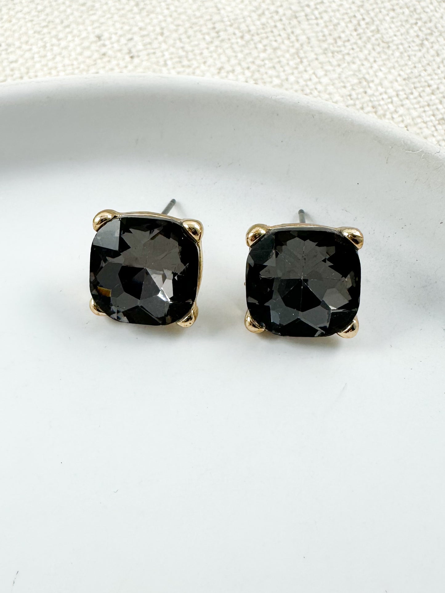 Onyx Glow Studs