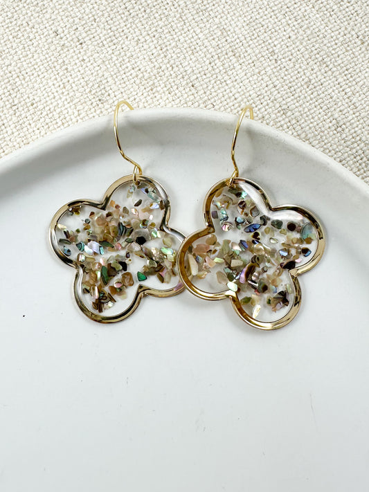 Tidepool Clover Earrings