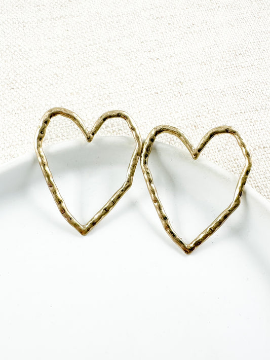 Love Unscripted Earrings, Gold