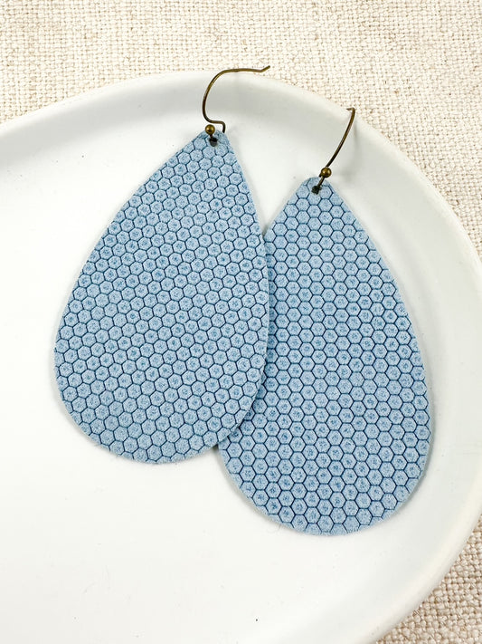 Carolina Blue Teardrop Earrings