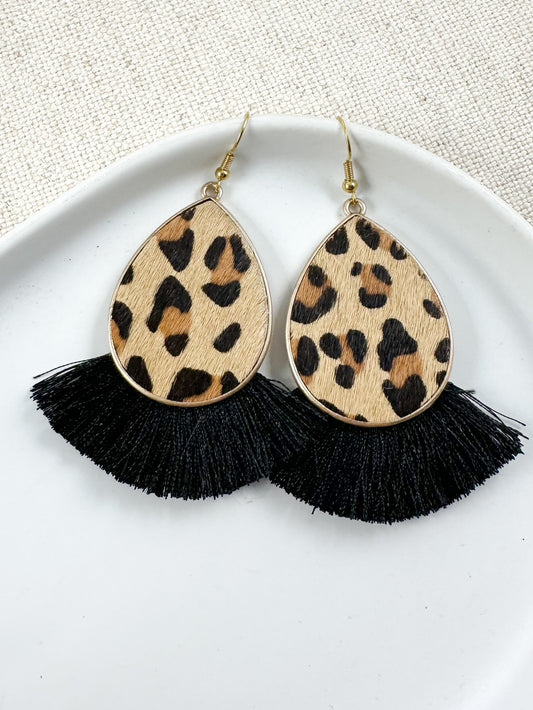 Wild Ways Earrings, Black