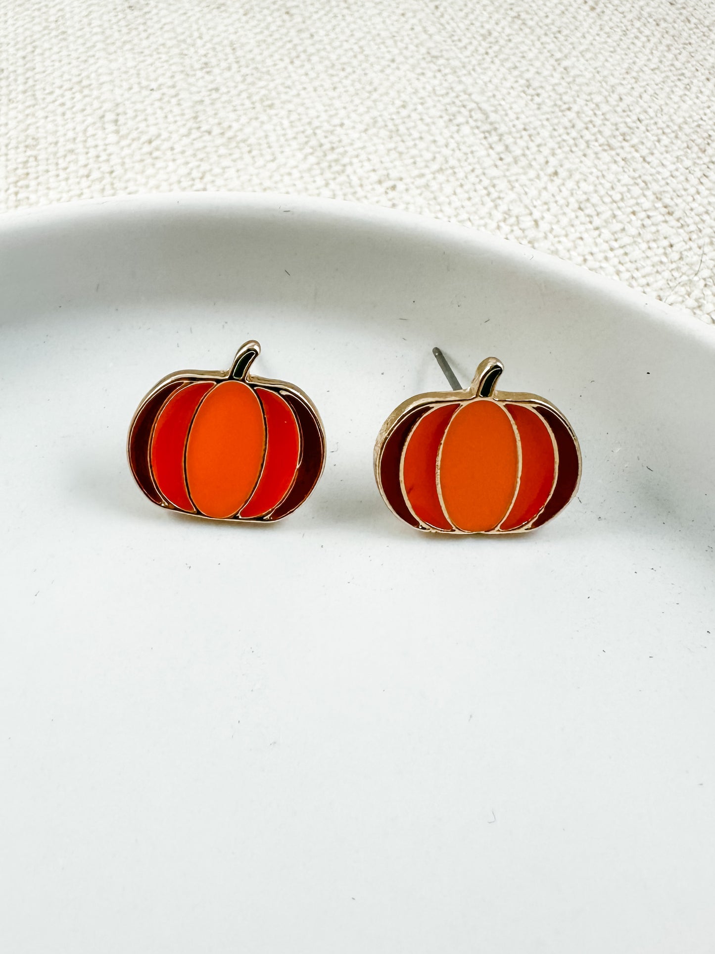 Cozy Pumpkin Studs