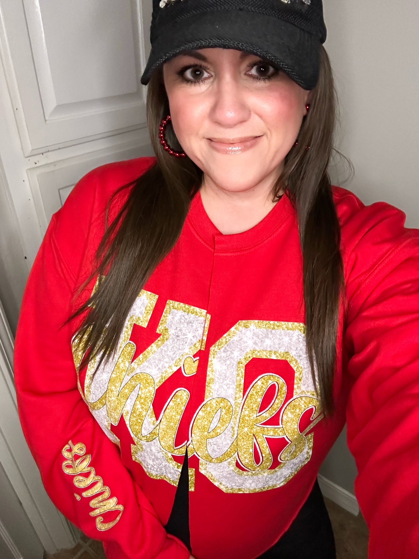 Sideline Split Sweatshirt Cardigan--PREORDER, CUSTOMIZEABLE