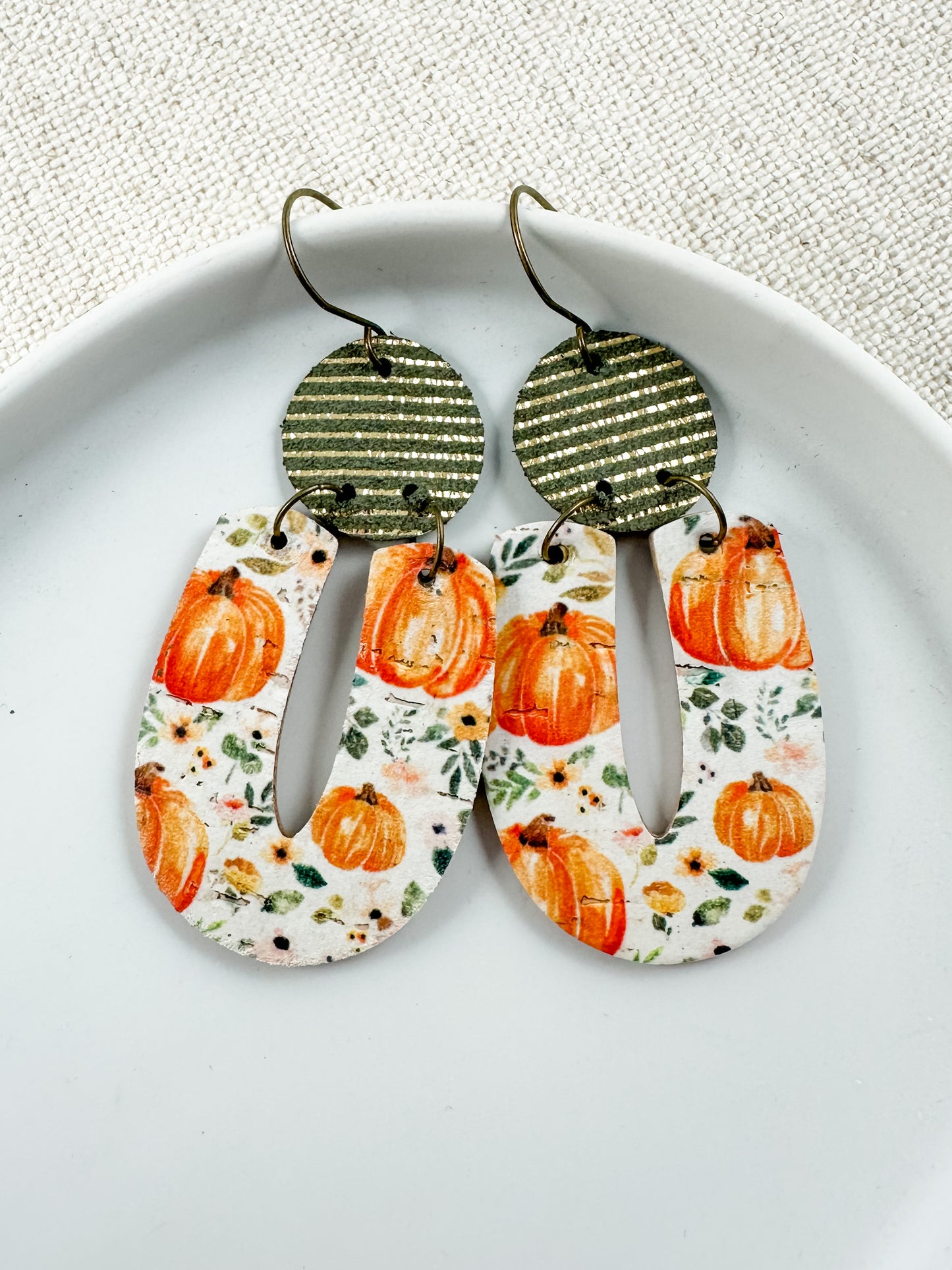 Pumpkin Field Earrings