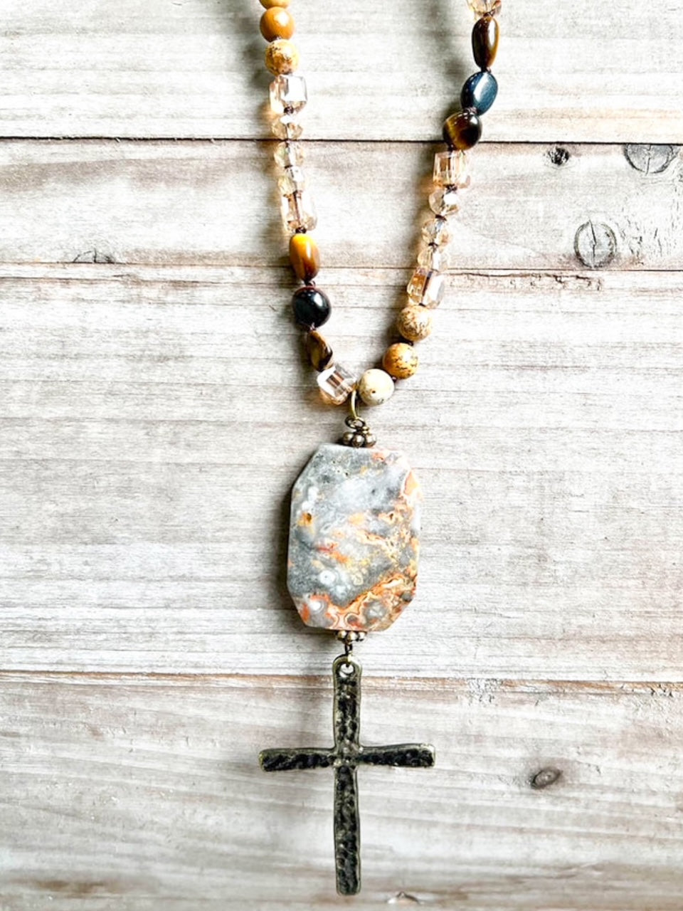 The Abide Necklace, Jasper