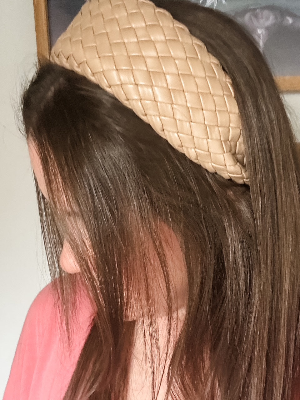 Simply Woven Headband, Taupe