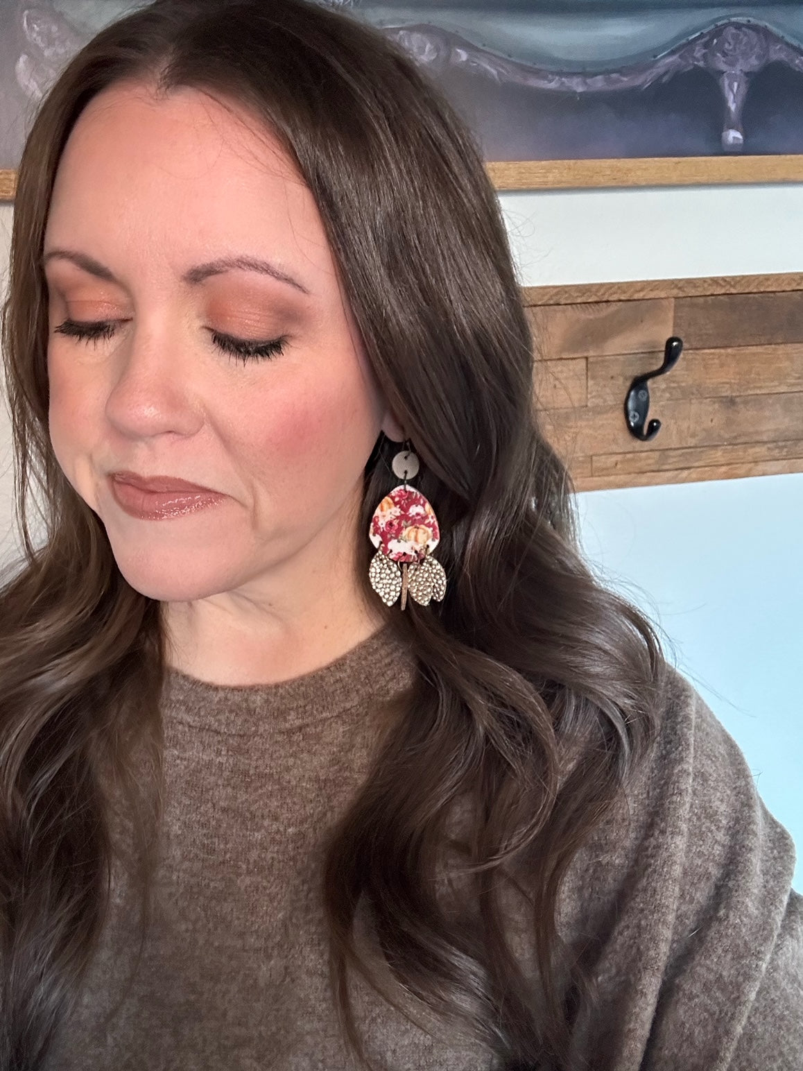 Rustic Rosevine Earrings