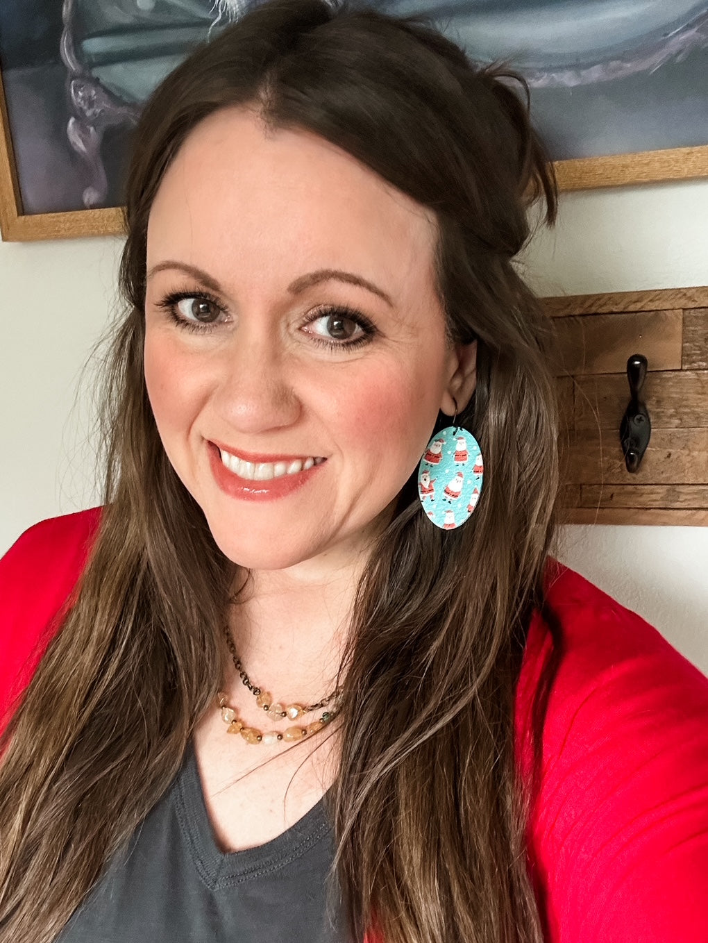 Santa On Repeat Leather