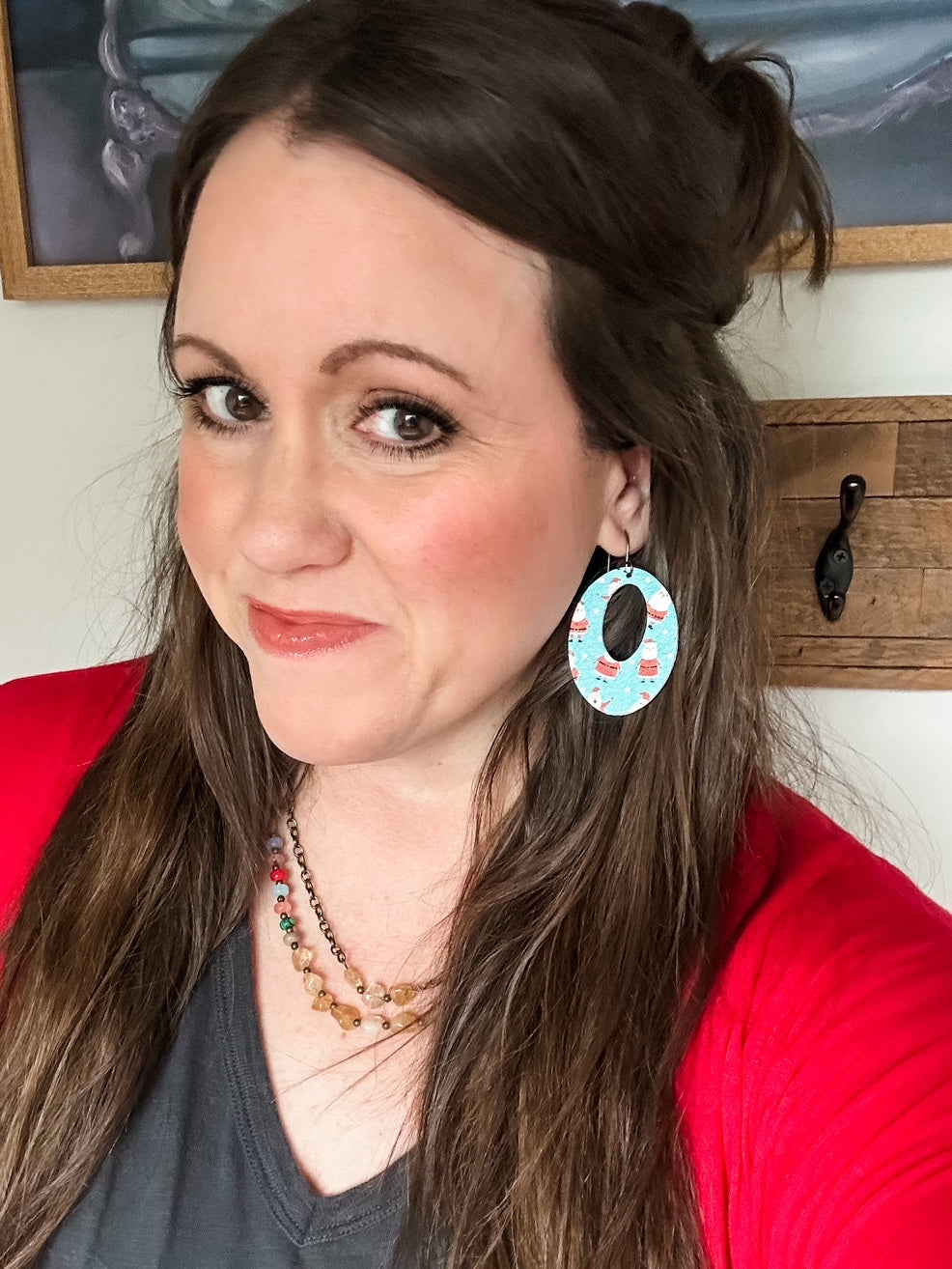 Santa On Repeat Leather