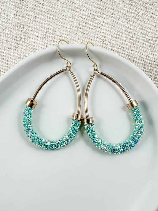 Confetti Dance Earrings, Mint