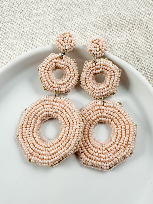 Velvet Shadows Earrings, Blush