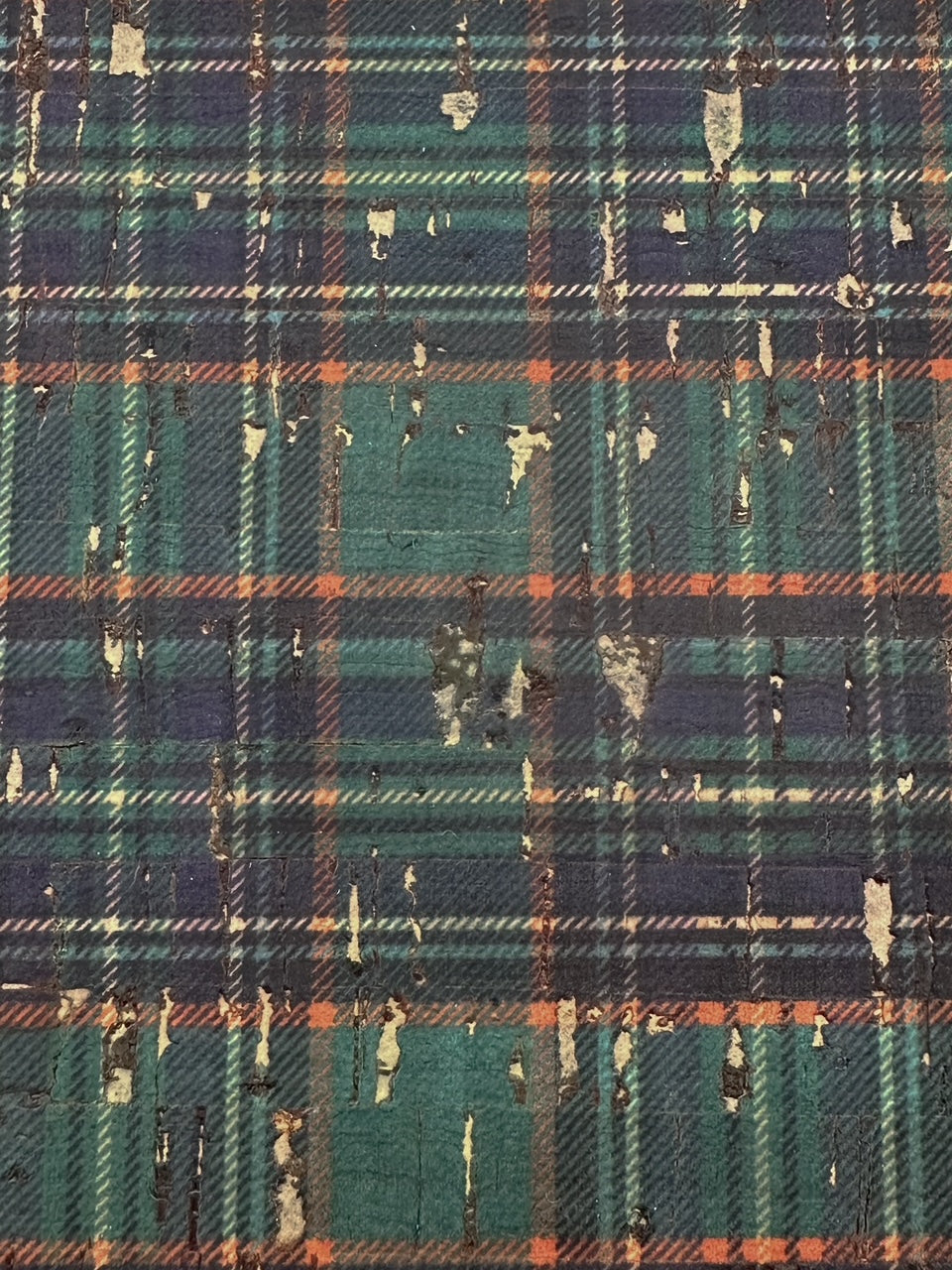 Green Tartan Plaid Cork