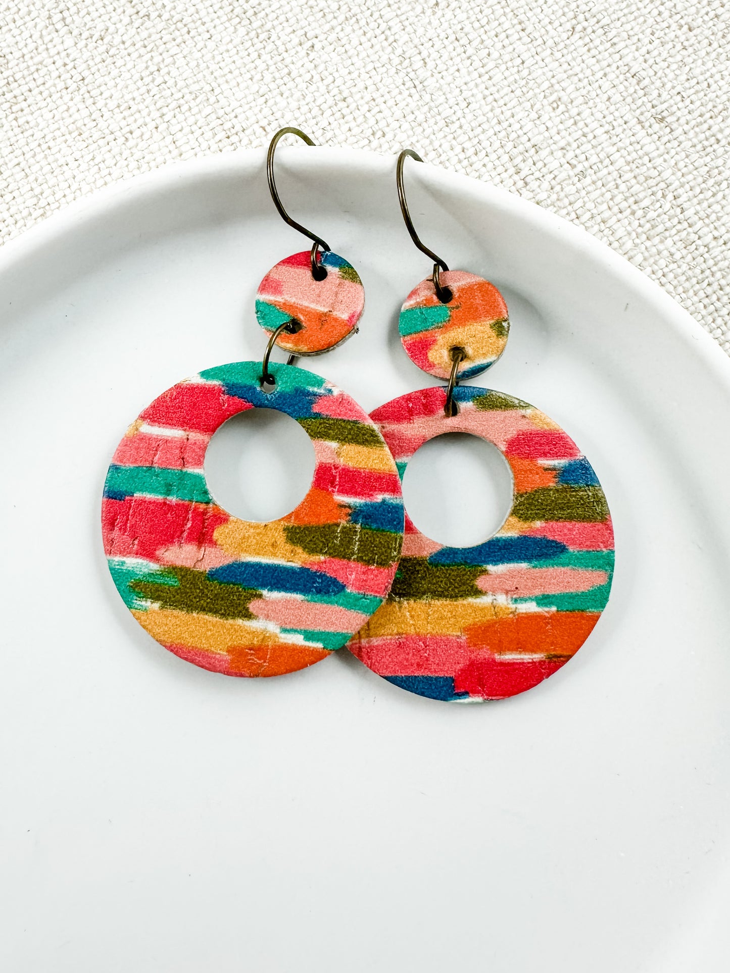 Vibrant Canvas Earrings