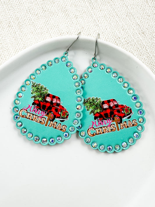 Tinsel & Truck Earrings