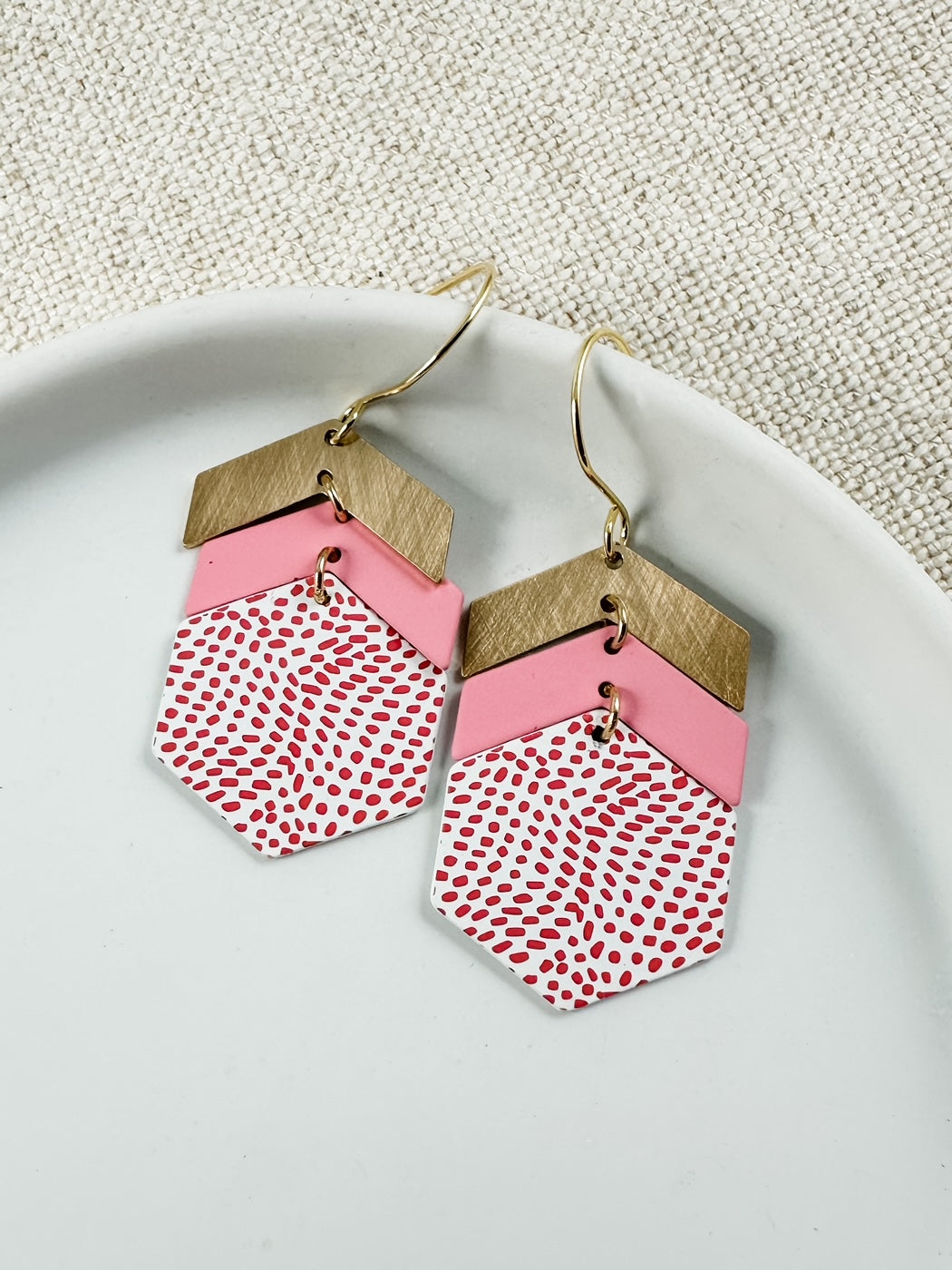 Good Friendships Earrings, Pink