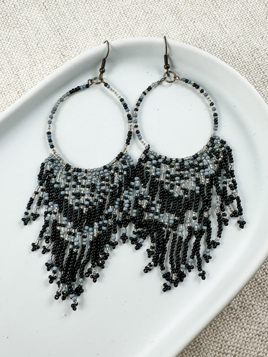 Weekend Memories Earrings, Black