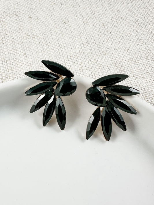 On a Wing and a Prayer Studs, Black