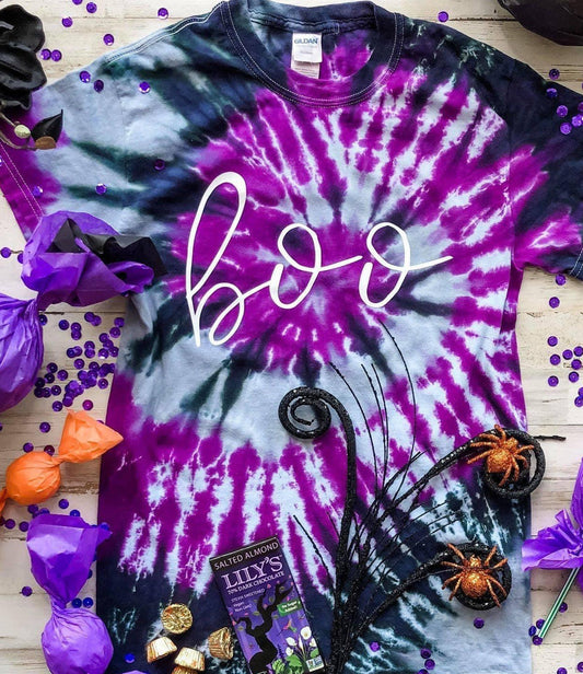 Boo Tie-Dye Tee