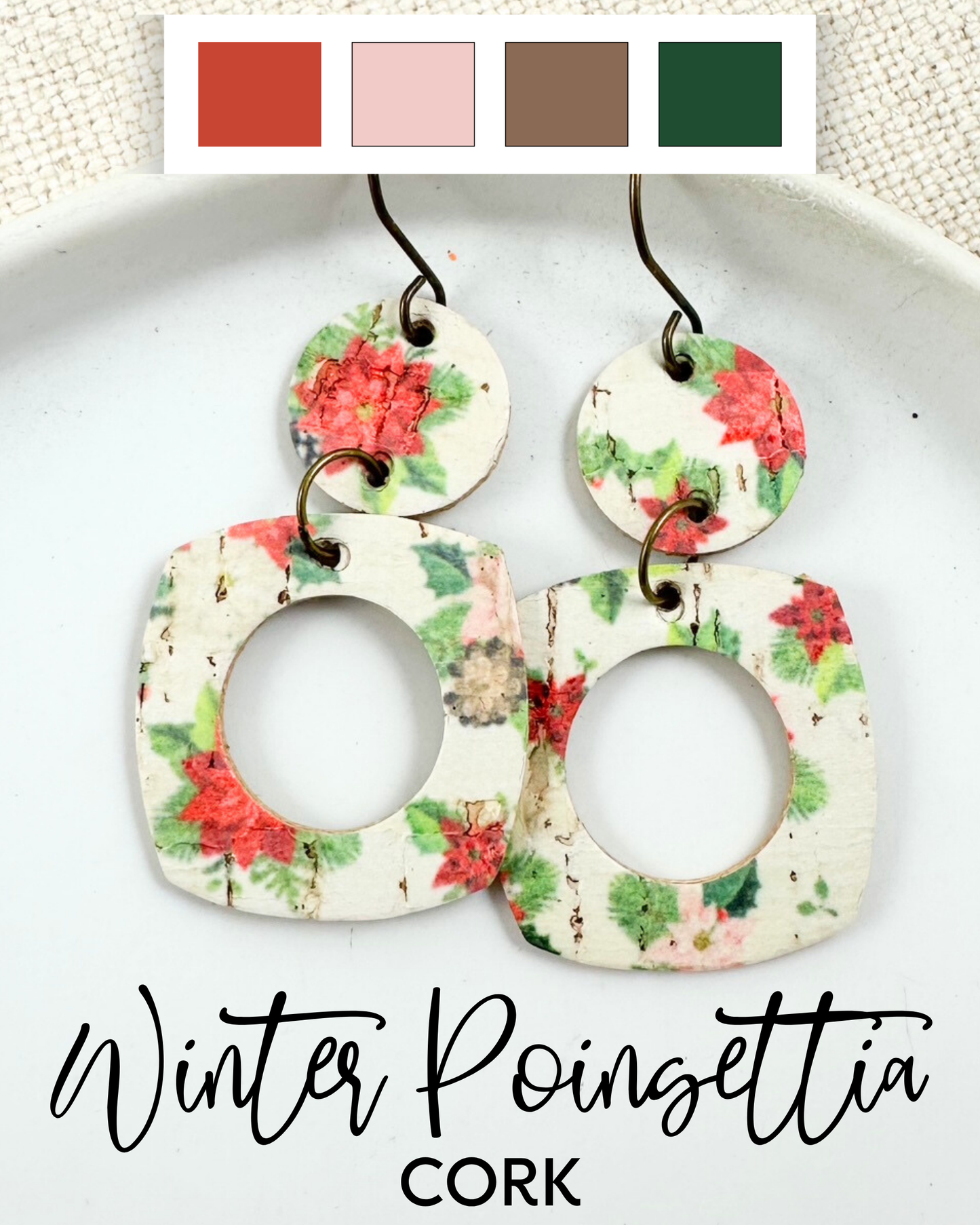 Winter Poinsettia Cork