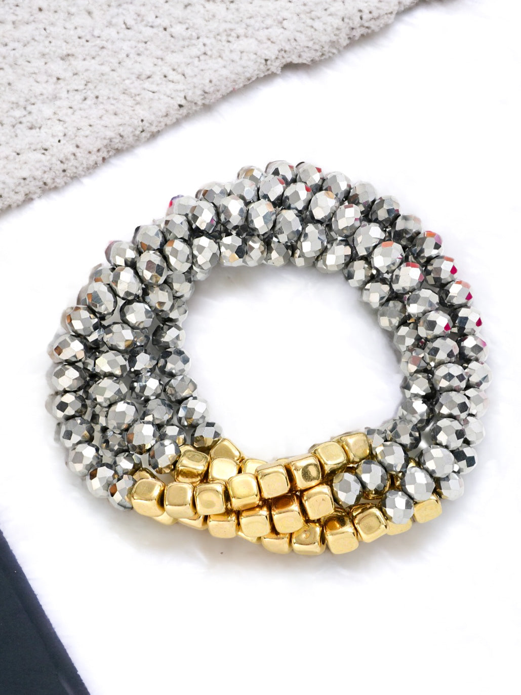 Urban Radiance Bracelet Set, Hematite