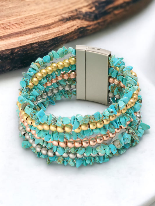 Wander Way Bracelet, Turquoise