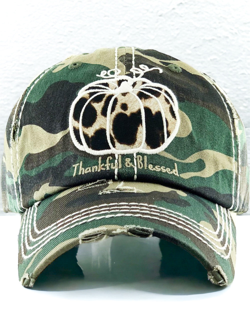 Thankful & Blessed Hat, Camo