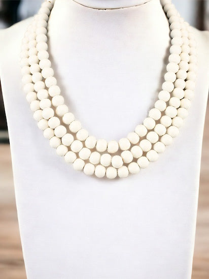 Plain As Day Necklace, Ivory