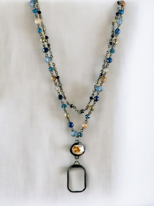 The Meridian Necklace, Denim
