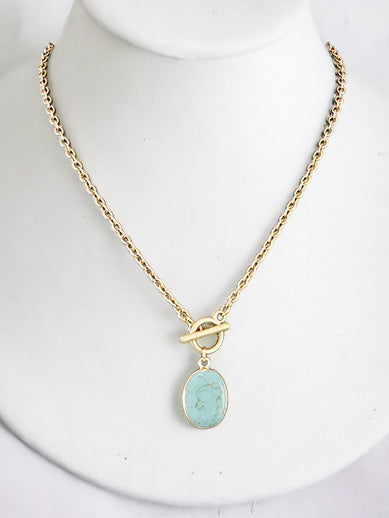 Hear Me Out Necklace, Turquoise