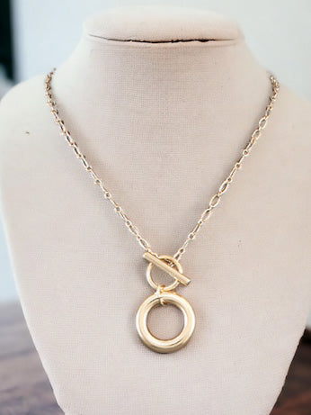 What Goes Around Necklace, Gold