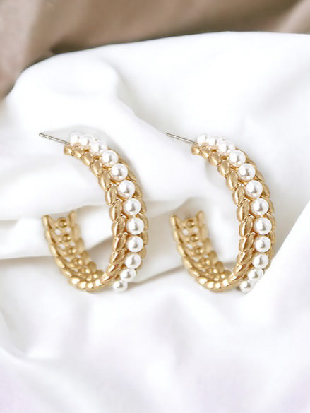 Pearly Gate Hoops, Gold