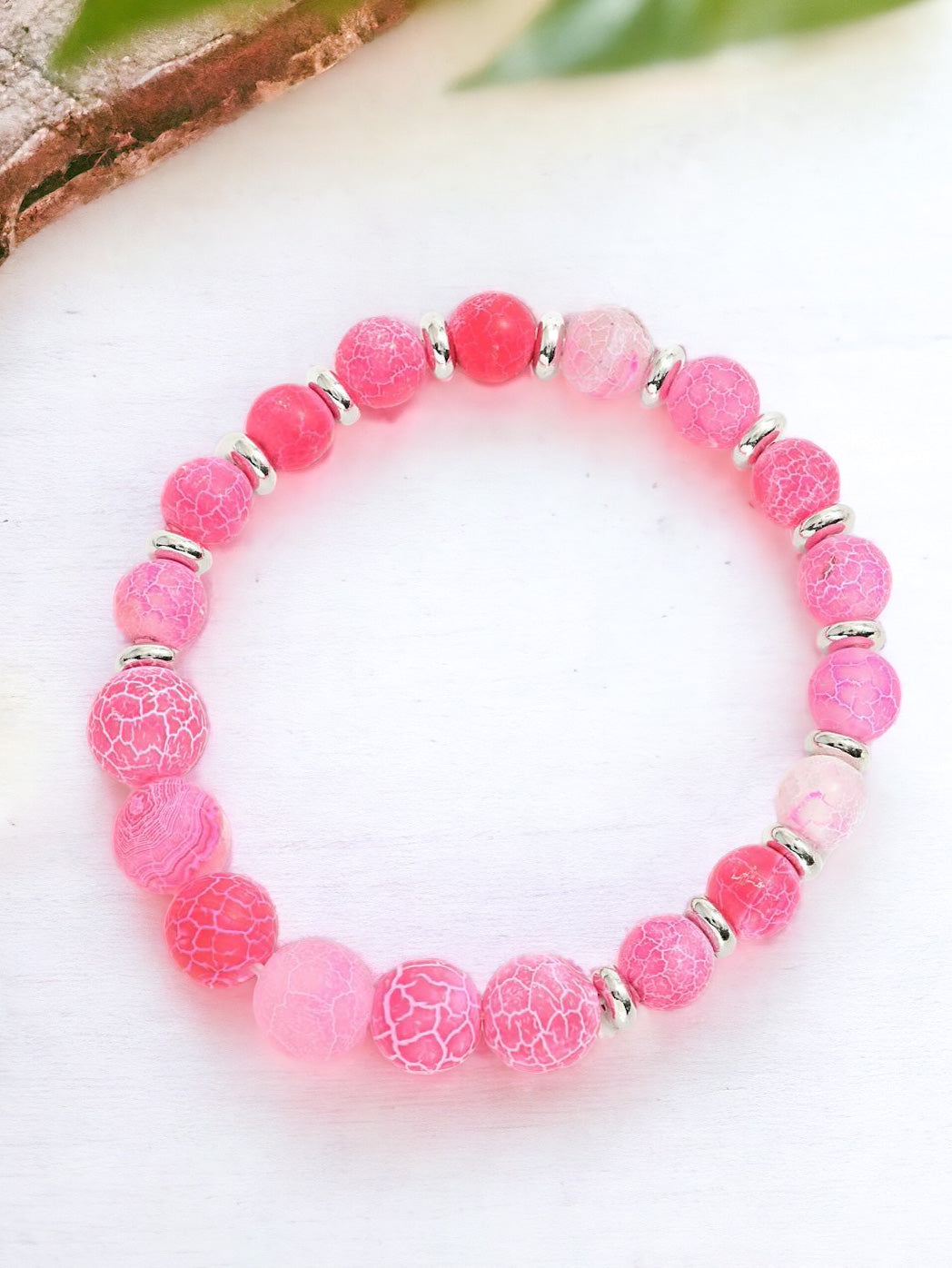 Making Waves Bracelet, Pink