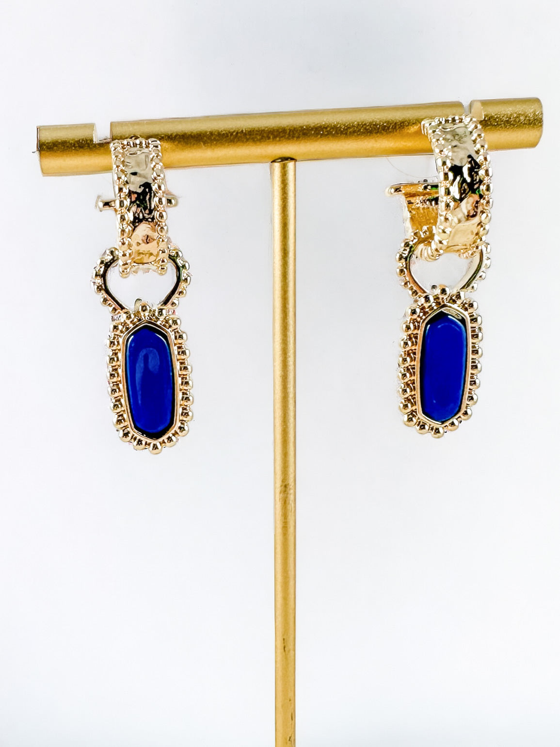 Look Good Feel Good Earrings, Cobalt Blue